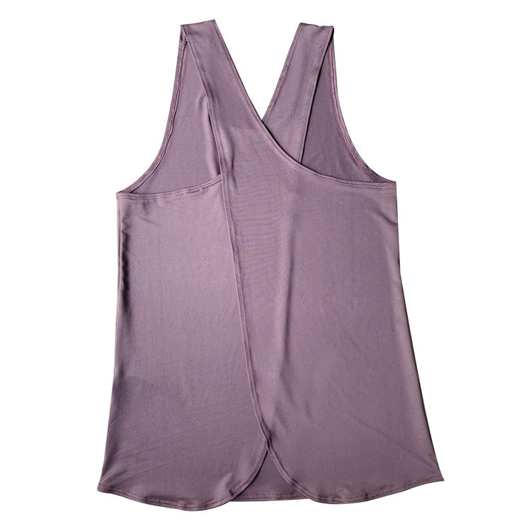 Wholesale Summer Sports Fitness Loose U Neck Vest